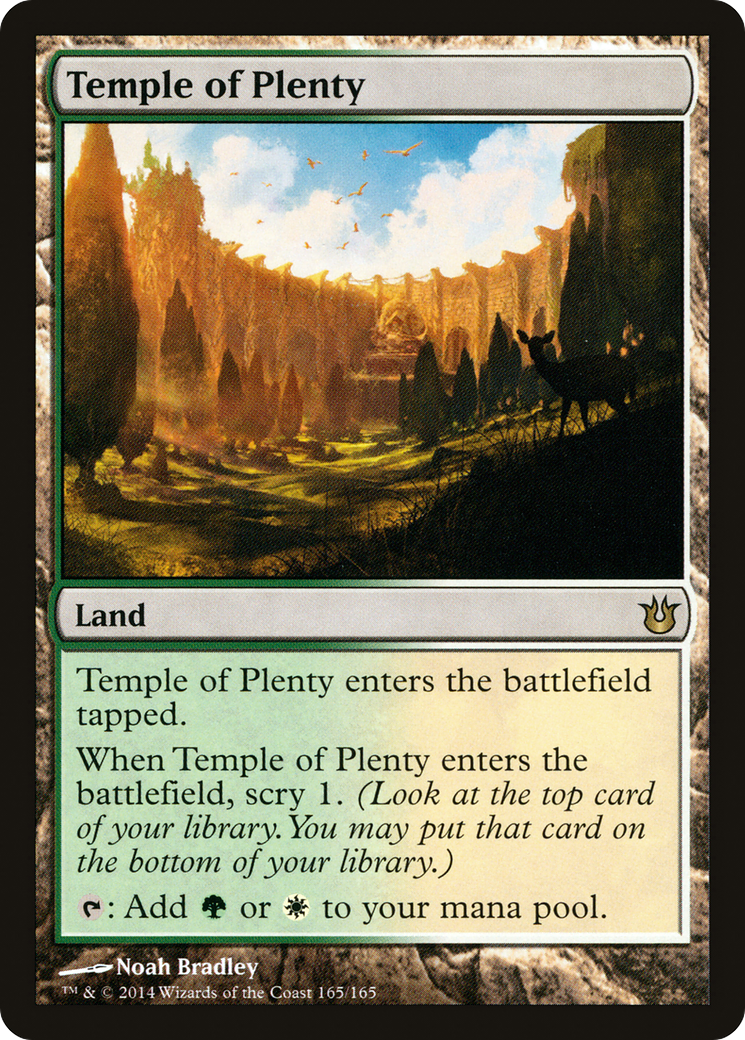 Temple of Plenty (BNG-165)  Foil - Born of the Gods