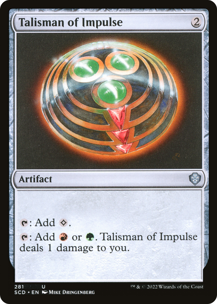 Talisman of Impulse (SCD-281)  - Starter Commander Decks
