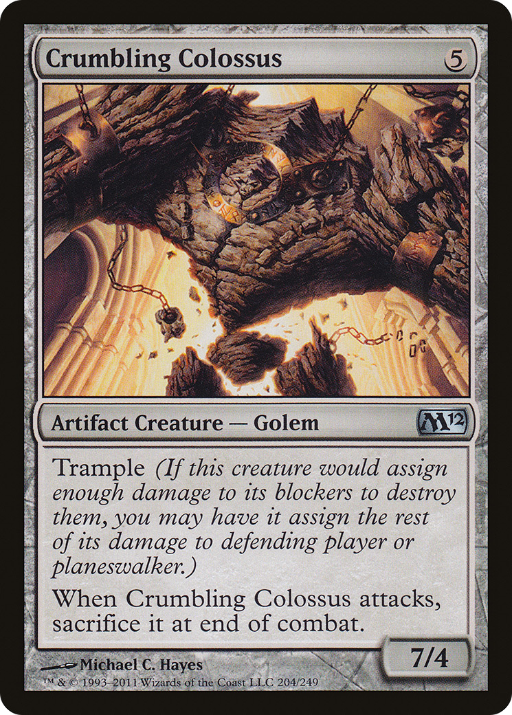 Crumbling Colossus (M12-204)  Foil - Magic 2012