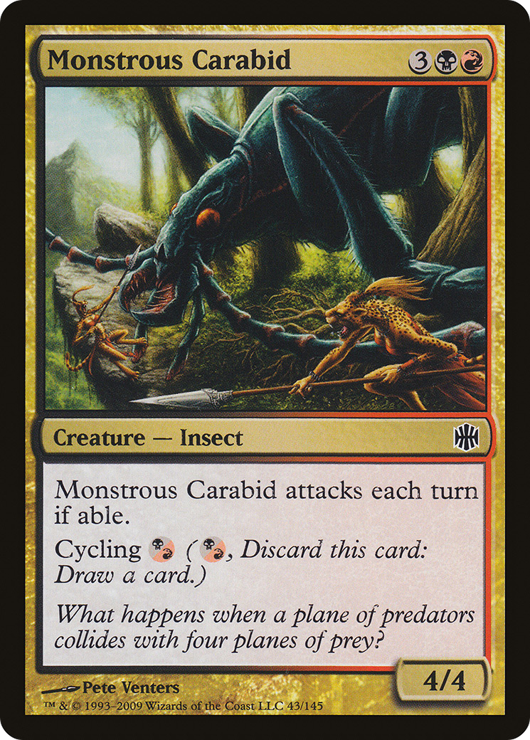 Monstrous Carabid (ARB-043)  Foil - Alara Reborn