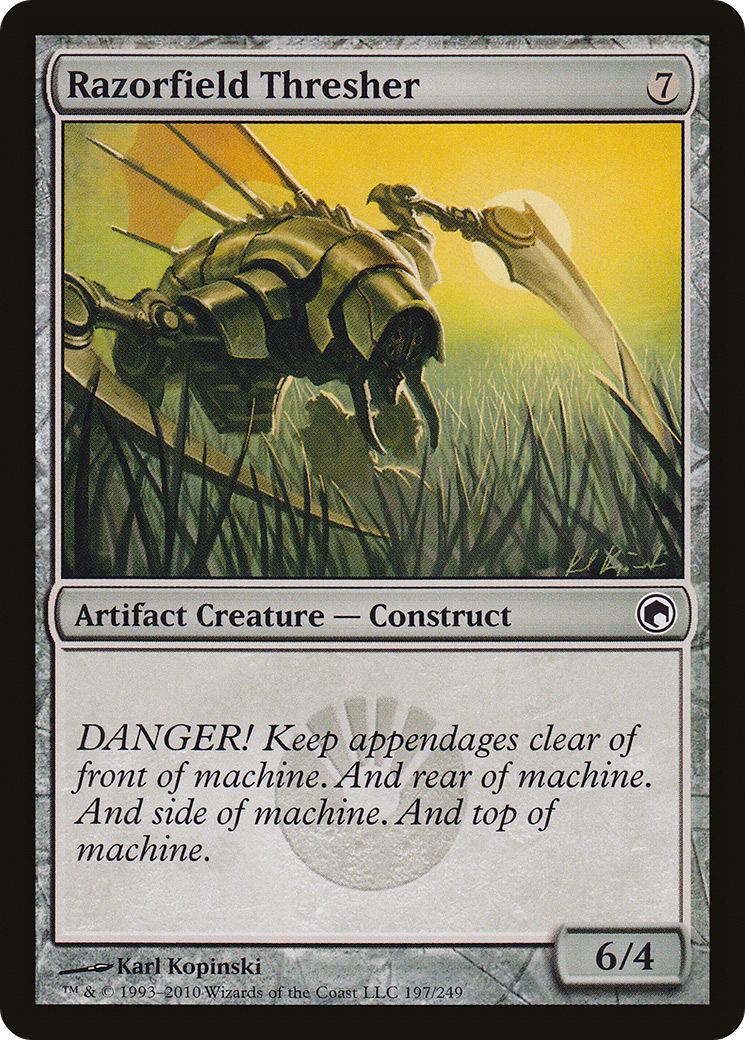 Razorfield Thresher (SOM-197)  Foil - Scars of Mirrodin