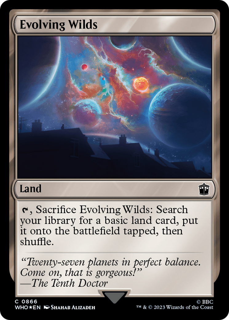 Evolving Wilds (Surge Foil) (WHO-866)  Foil - Doctor Who
