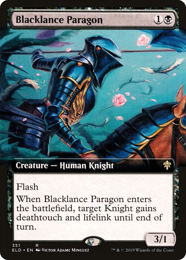 Blacklance Paragon (Extended Art) (ELD-351)  Foil - Throne of Eldraine: (Extended Art)