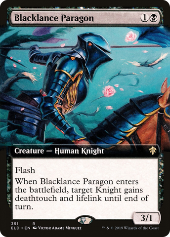 Blacklance Paragon (Extended Art) (ELD-351)  - Throne of Eldraine: (Extended Art)