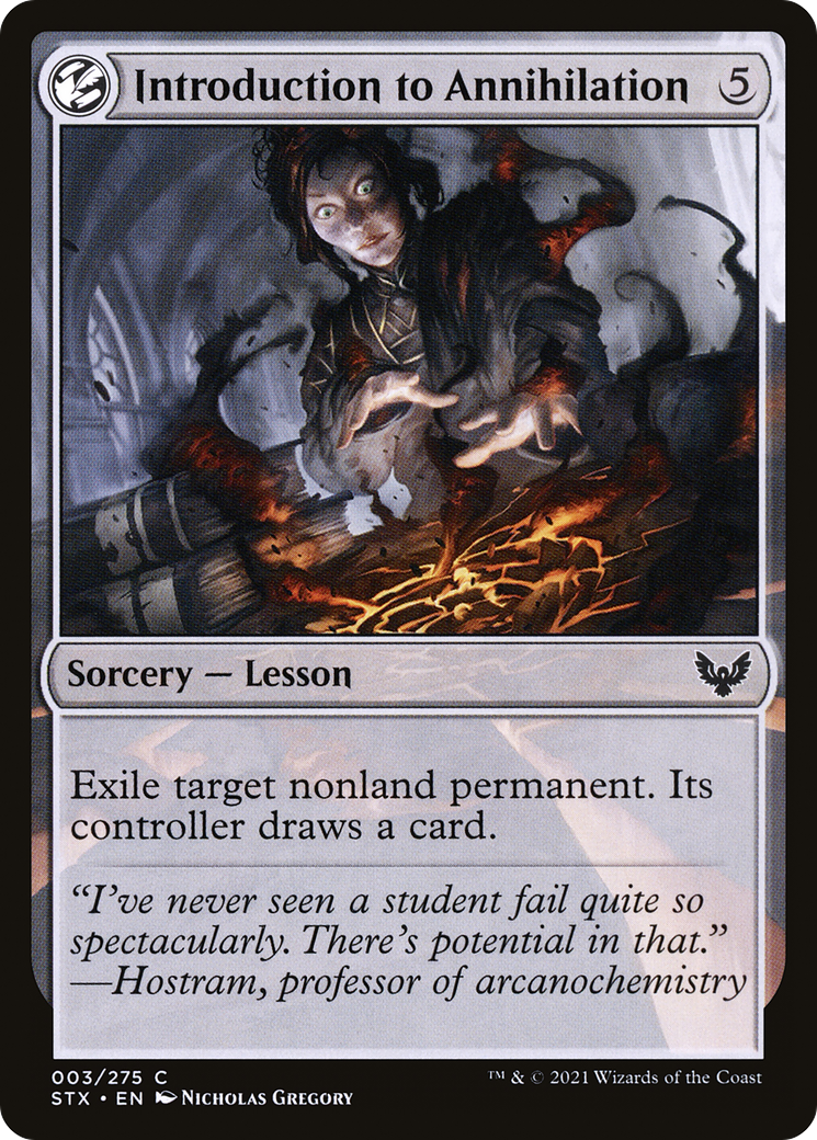 Introduction to Annihilation (STX-003)  Foil - Strixhaven: School of Mages: (lesson)