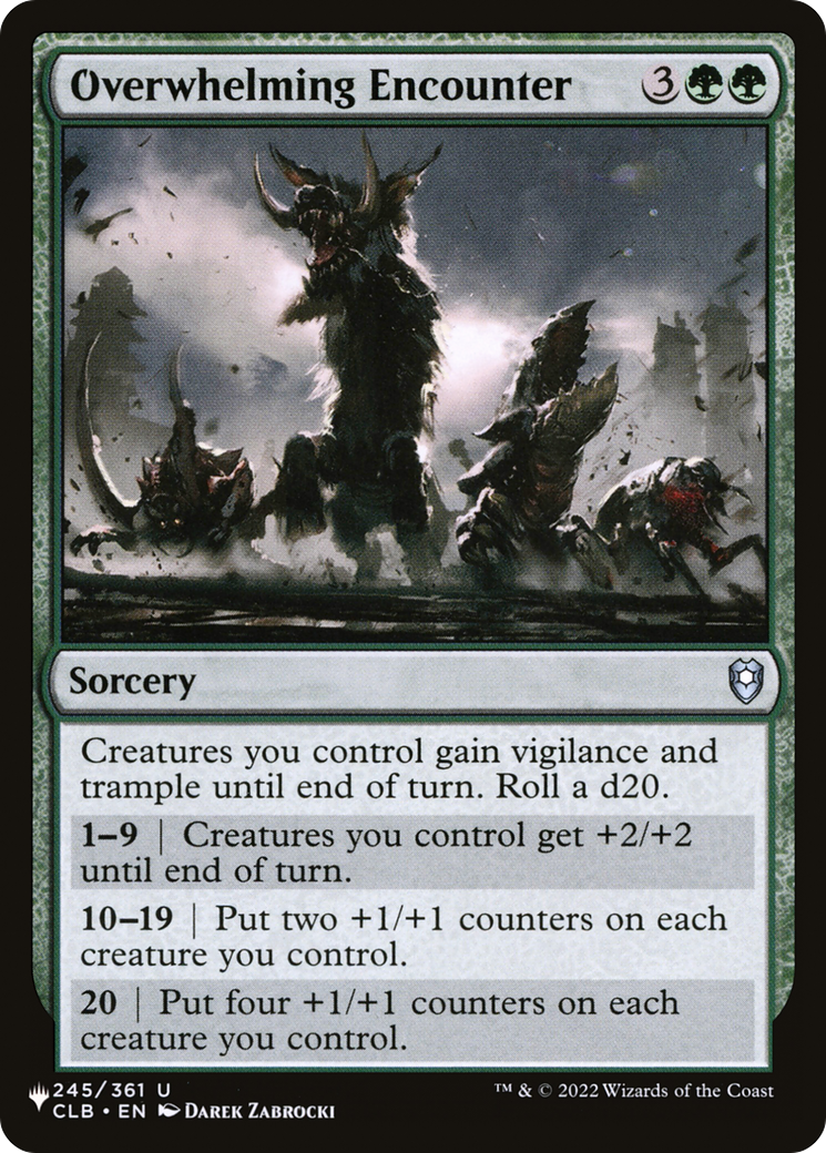 Overwhelming Encounter (LIST-CLB-245)  - The List