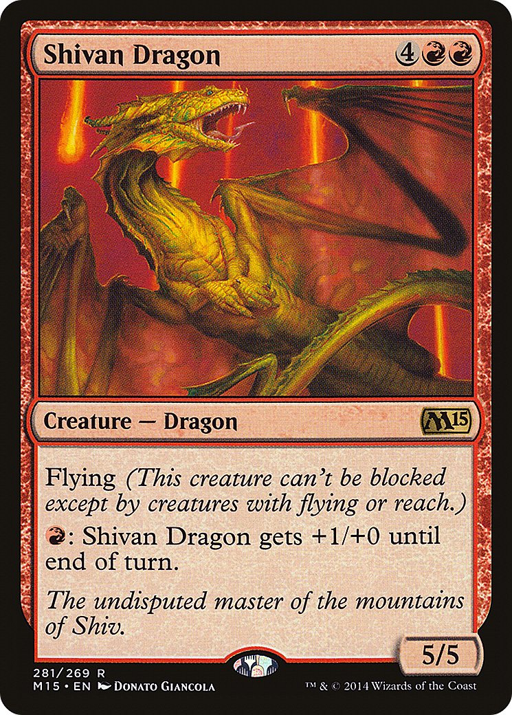 Shivan Dragon (M15-281)  - Magic 2015