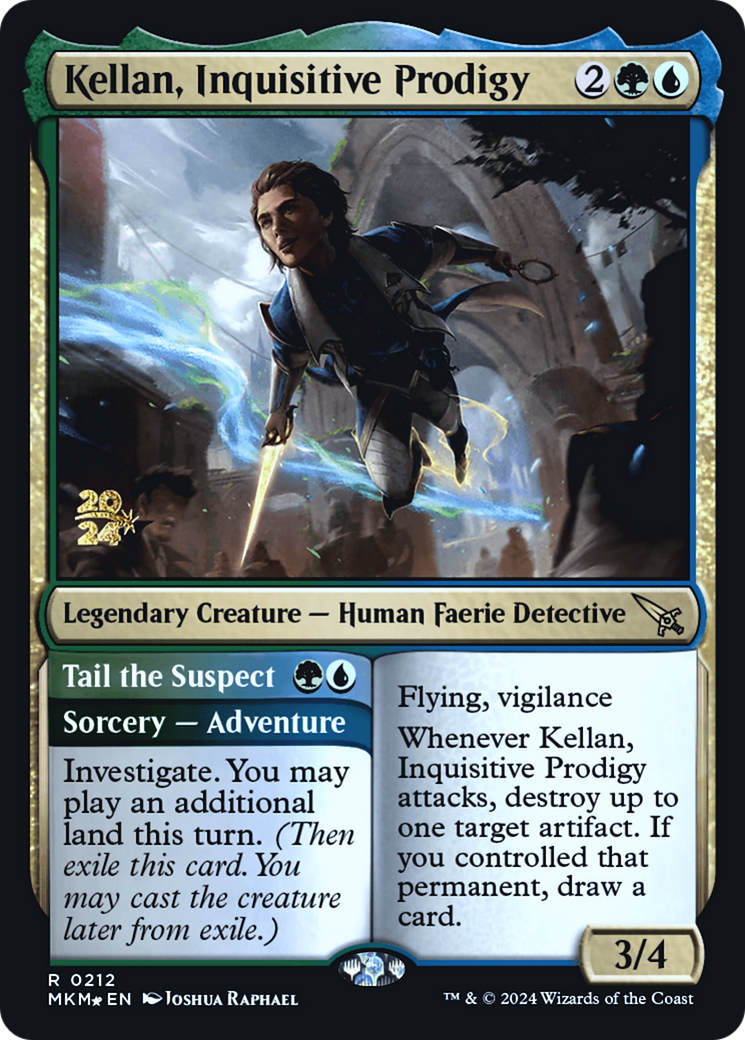 Kellan, Inquisitive Prodigy (PRE-212)  Foil - Murders at Karlov Manor Promos