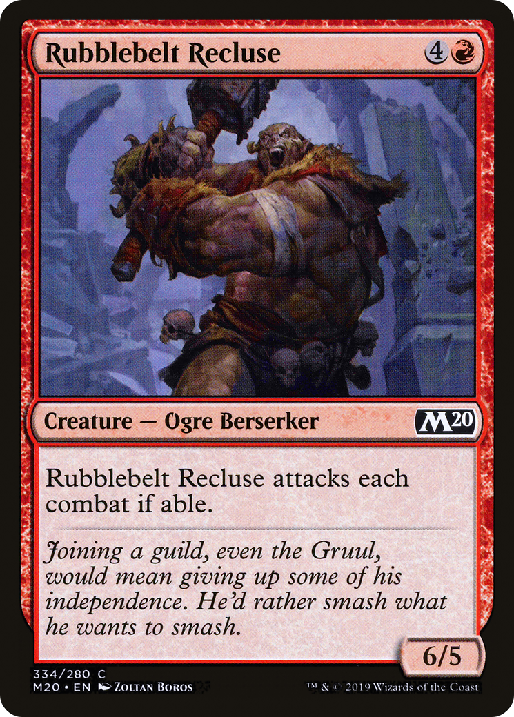 Rubblebelt Recluse (M20-334)  - Core Set 2020
