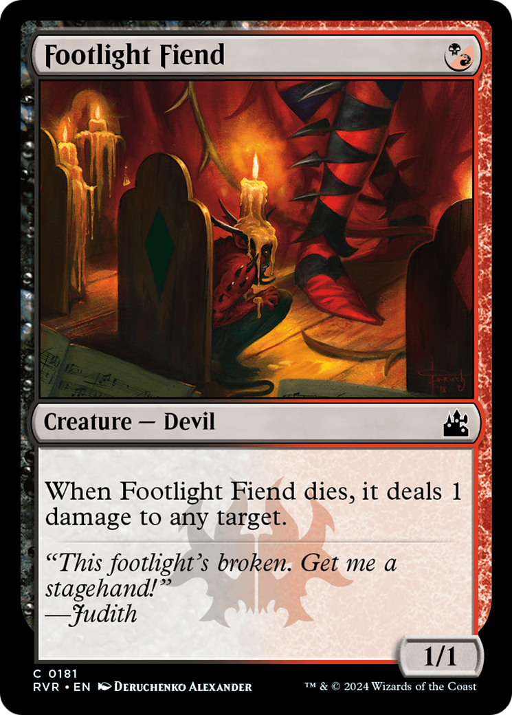Footlight Fiend (RVR-181)  Foil - Ravnica Remastered