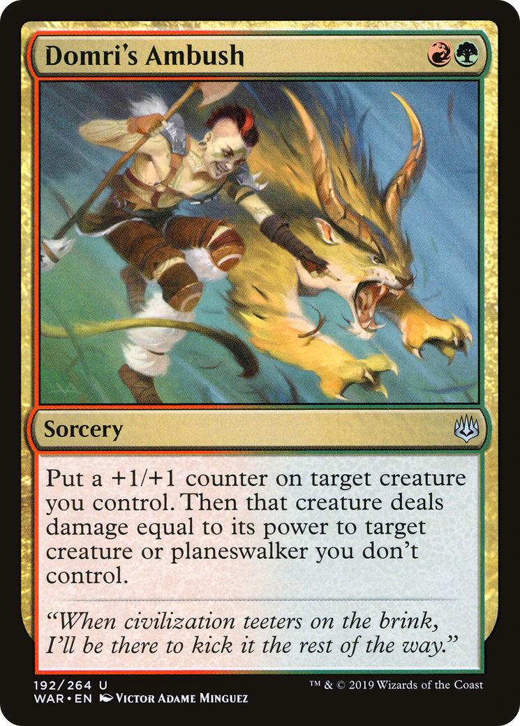 Domri's Ambush (WAR-192)  Foil - War of the Spark
