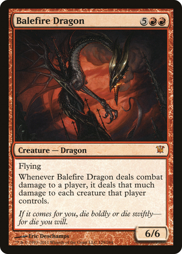 Balefire Dragon (ISD-129)  Foil - Innistrad