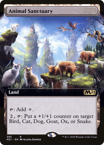 Animal Sanctuary (Extended Art) (M21-385)  Foil - Core Set 2021: (Extended Art)