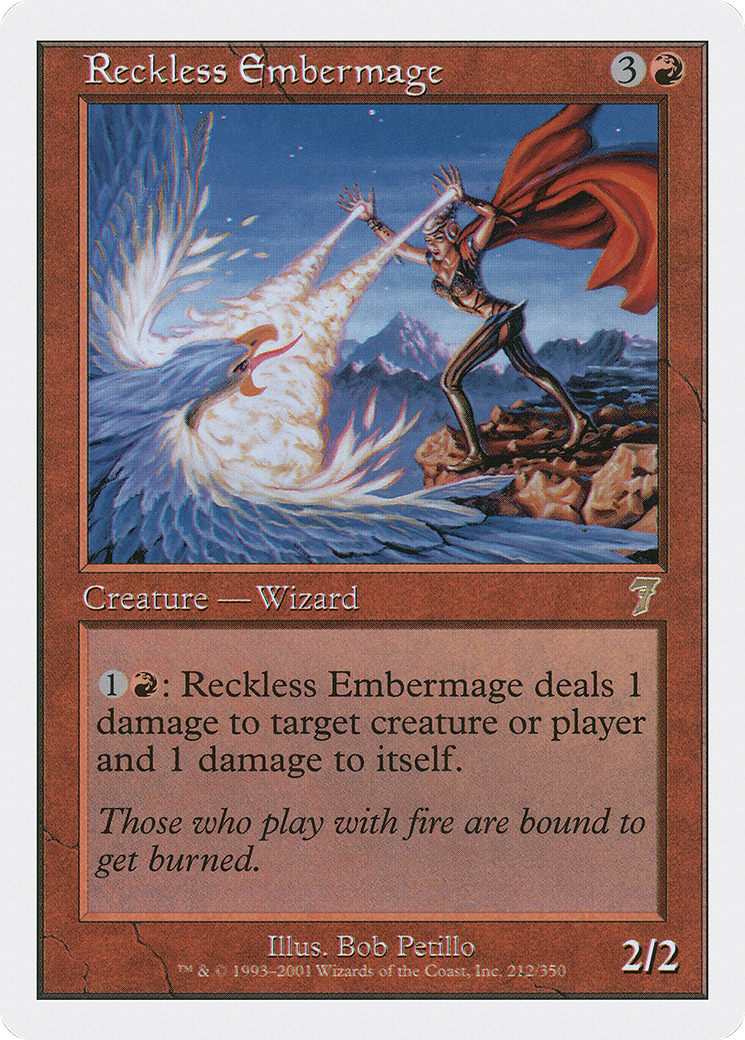 Reckless Embermage (7ED-212) - Seventh Edition