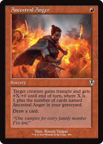 Ancestral Anger (Retro Frame) (INR-394)  - Innistrad Remastered