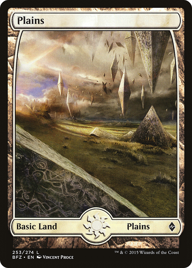 Plains (253) - Full Art (BFZ-253) - Battle for Zendikar