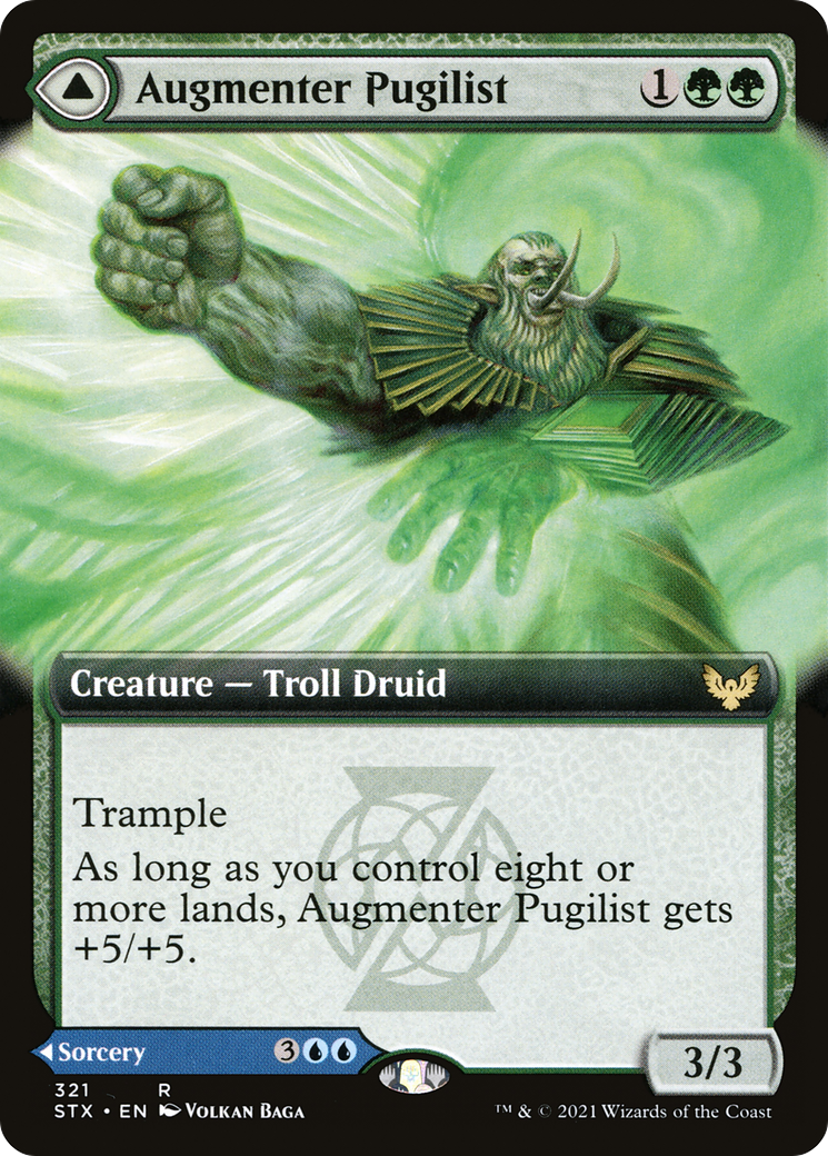 Augmenter Pugilist // Echoing Equation (STX-321)  - Strixhaven: School of Mages: (Extended Art)