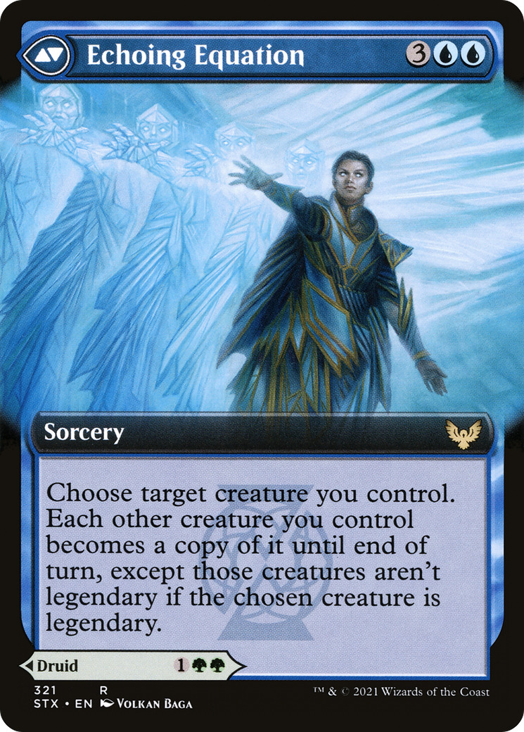 Augmenter Pugilist // Echoing Equation (STX-321)  Foil - Strixhaven: School of Mages: (Extended Art)