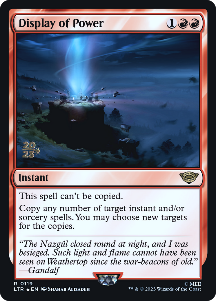 Display of Power (PRE-119)  Foil - Tales of Middle-earth Promos