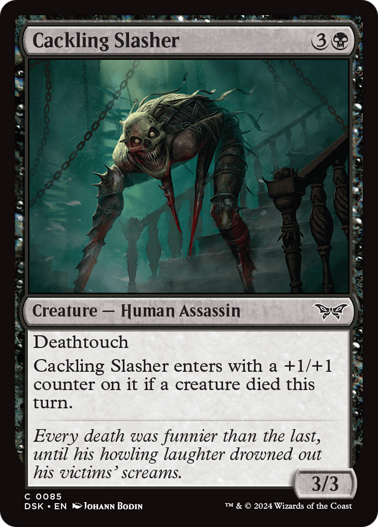 Cackling Slasher (DSK-085)  Foil - Duskmourn: House of Horror