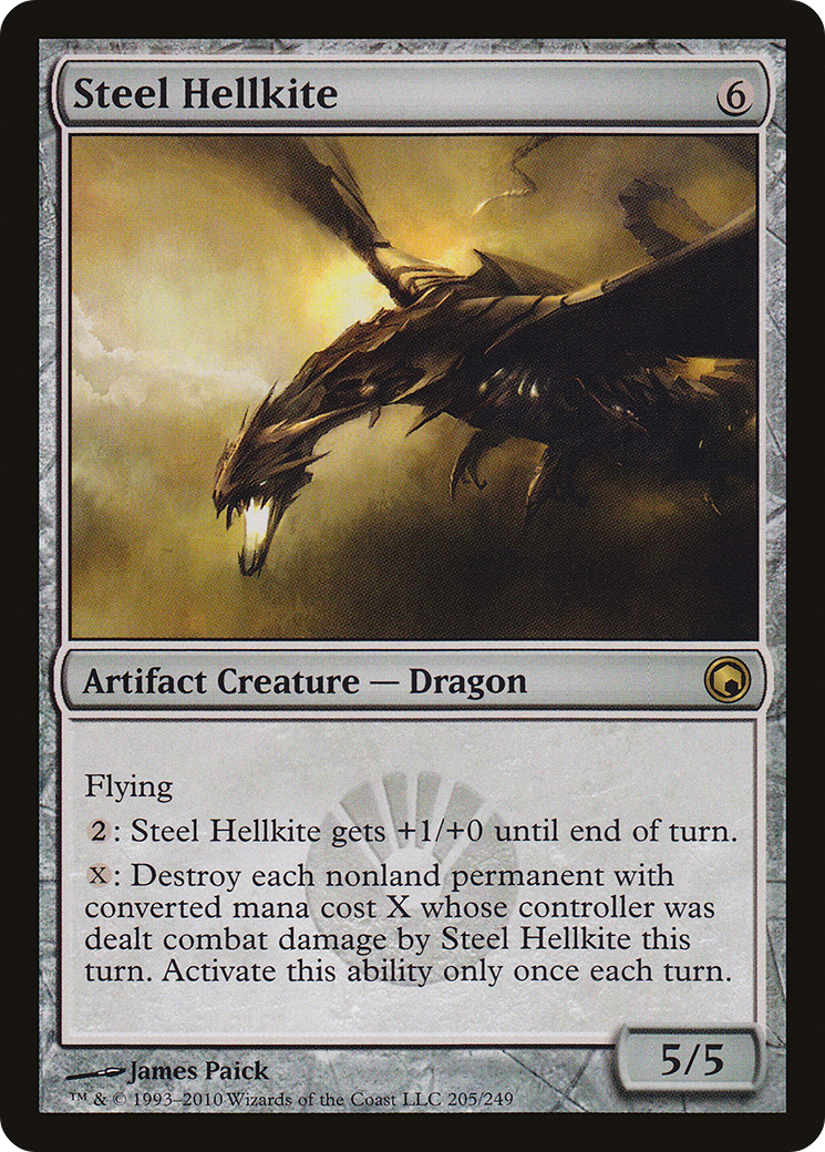 Steel Hellkite (SOM-205)  Foil - Scars of Mirrodin