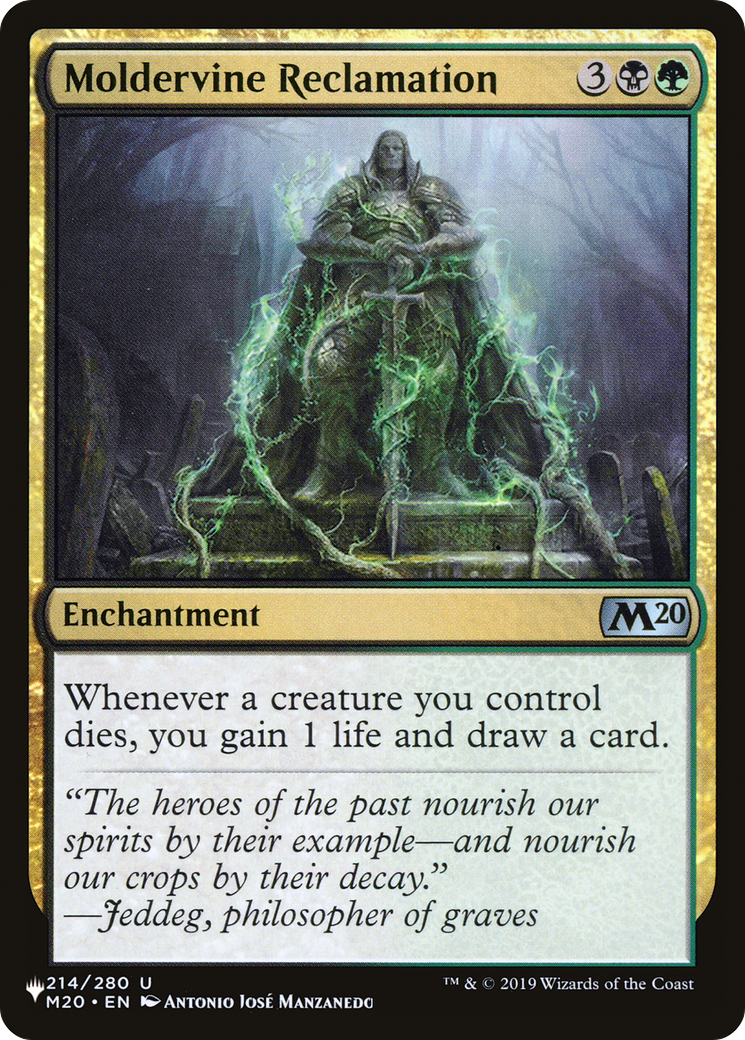 Moldervine Reclamation (LIST-M20-214)  - The List