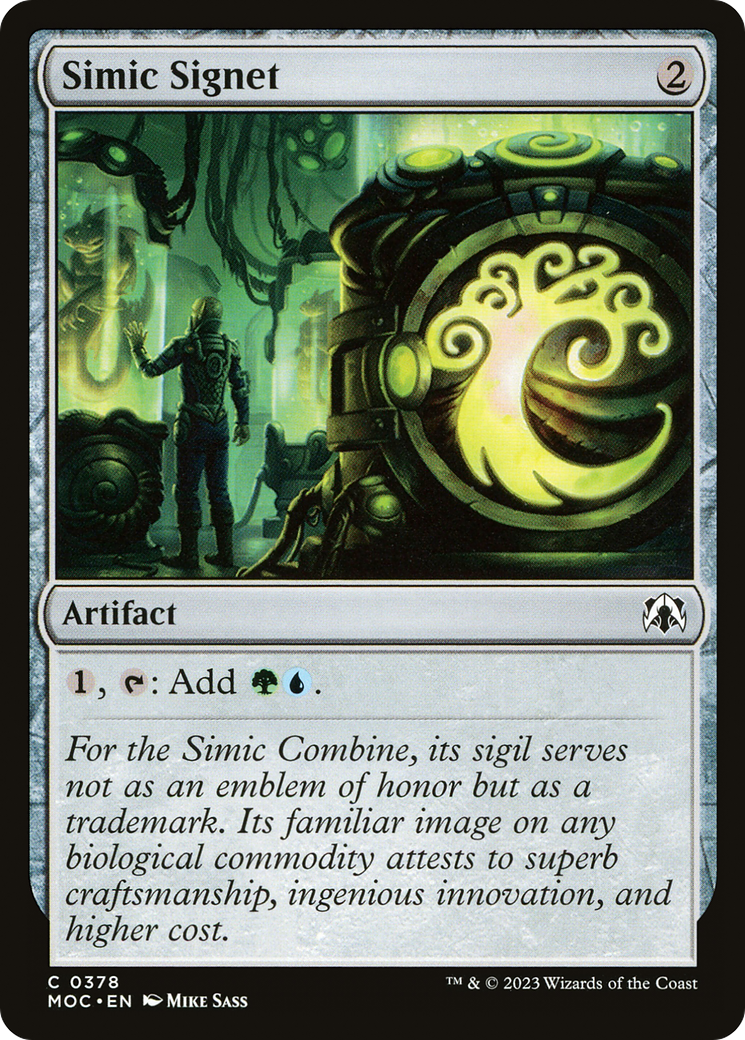 Simic Signet (MOC-378)  - March of the Machine Commander