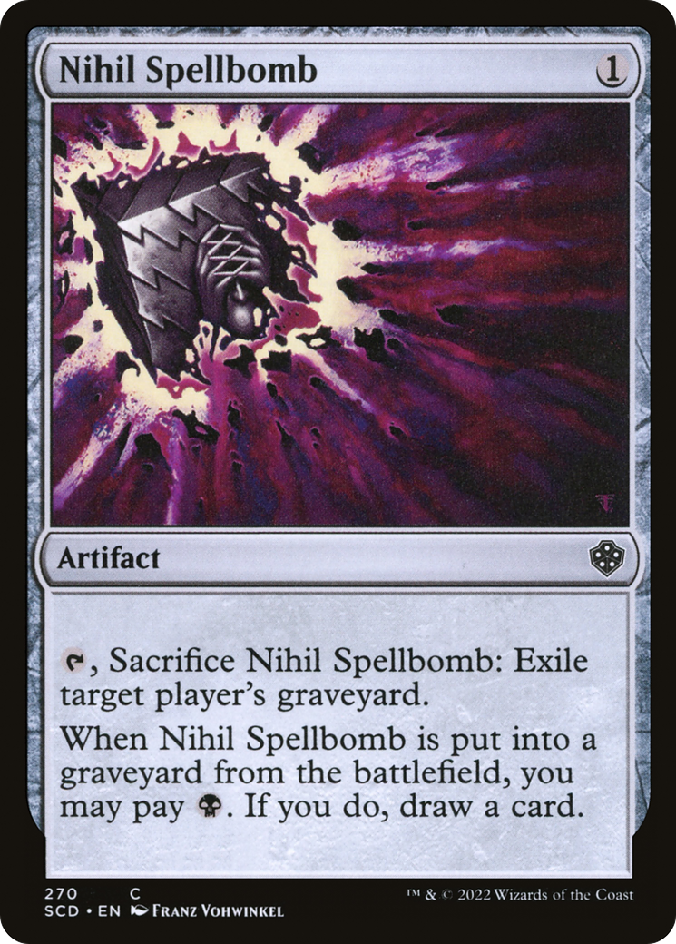 Nihil Spellbomb (SCD-270)  - Starter Commander Decks