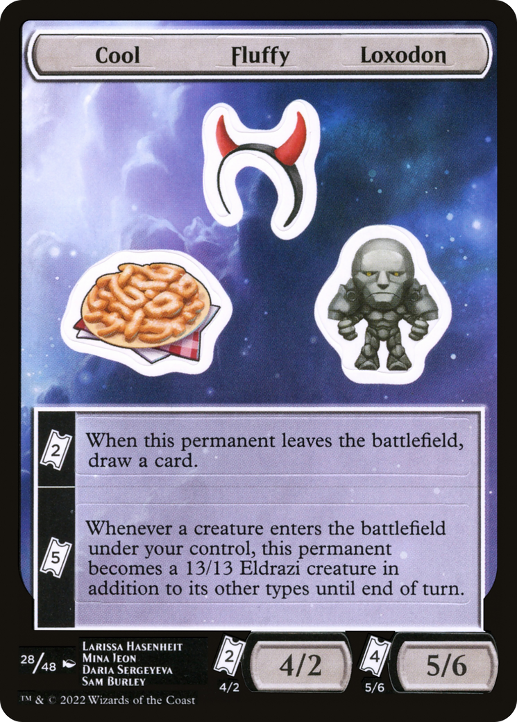 Cool Fluffy Loxodon (UNF-028)  Foil - Unfinity Sticker Sheets