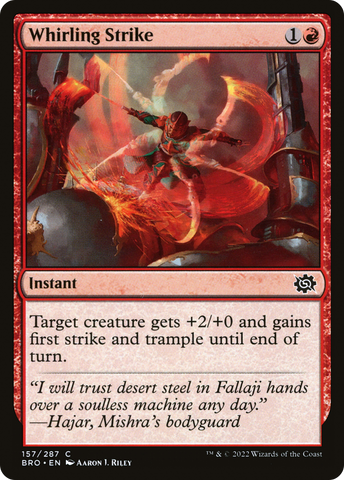Whirling Strike (BRO-157)  Foil - The Brothers' War
