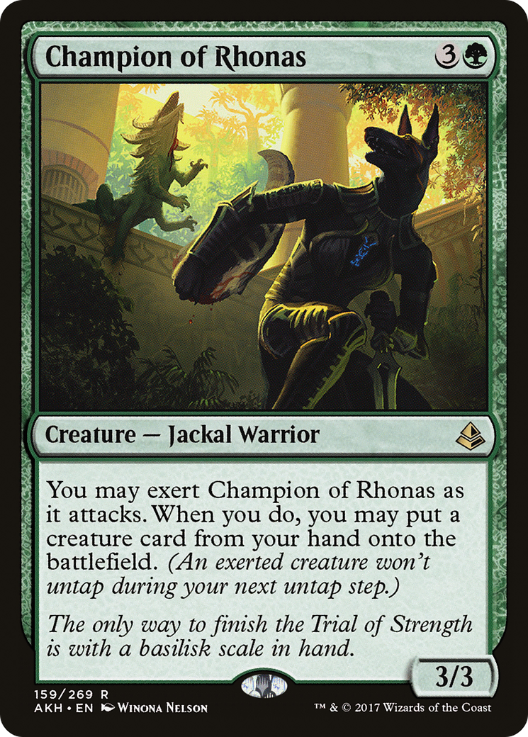 Champion of Rhonas (AKH-159)  Foil - Amonkhet