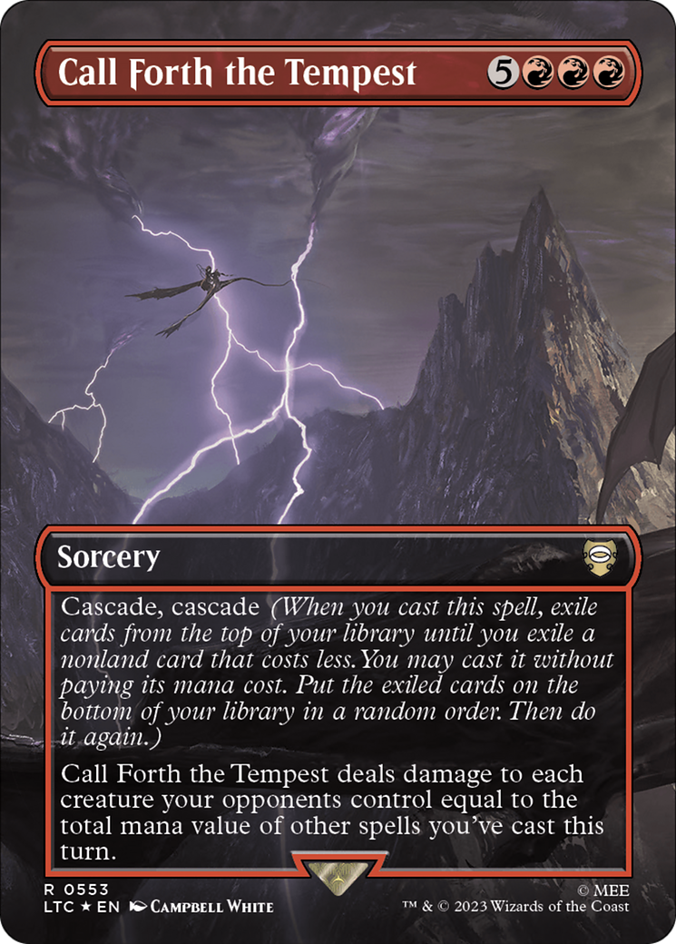 Call Forth the Tempest (Borderless) (Surge Foil) (LTC-553)  Foil - Tales of Middle-earth Commander