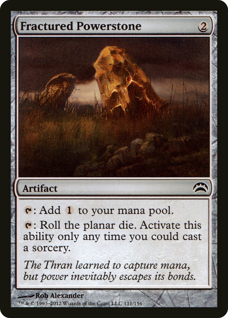 Fractured Powerstone (PC2-111)  - Planechase 2012