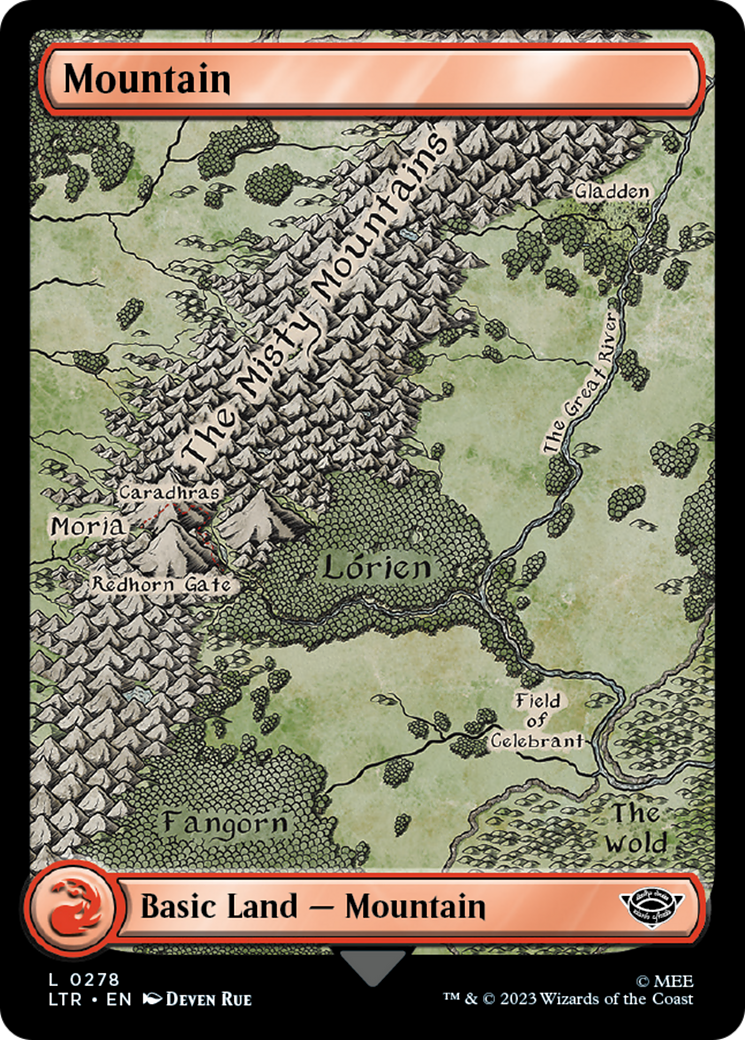Mountain (0278) (LTR-278)  Foil - The Lord of the Rings: Tales of Middle-earth