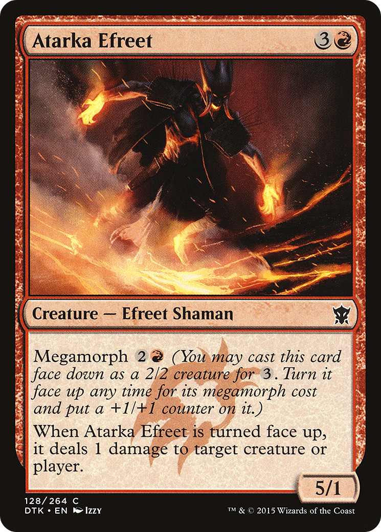 Atarka Efreet (DTK-128)  Foil - Dragons of Tarkir