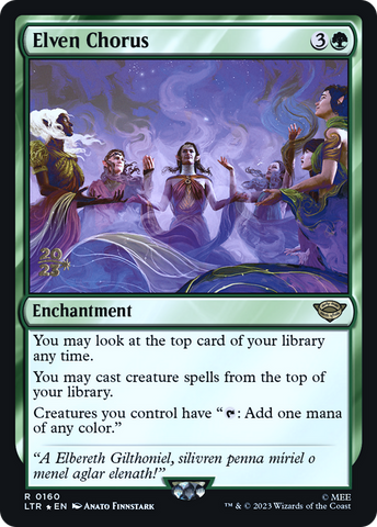 Elven Chorus (PRE-160)  Foil - Tales of Middle-earth Promos