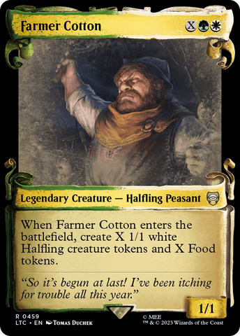 Farmer Cotton (Showcase Scrolls) (LTC-459)  - Tales of Middle-earth Commander: (Showcase)