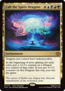 Call the Spirit Dragons (TDM-174)  Foil - Tarkir: Dragonstorm: (enchantment)