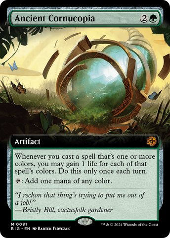 Ancient Cornucopia (Extended Art) (BIG-081)  Foil - The Big Score: (Extended Art)