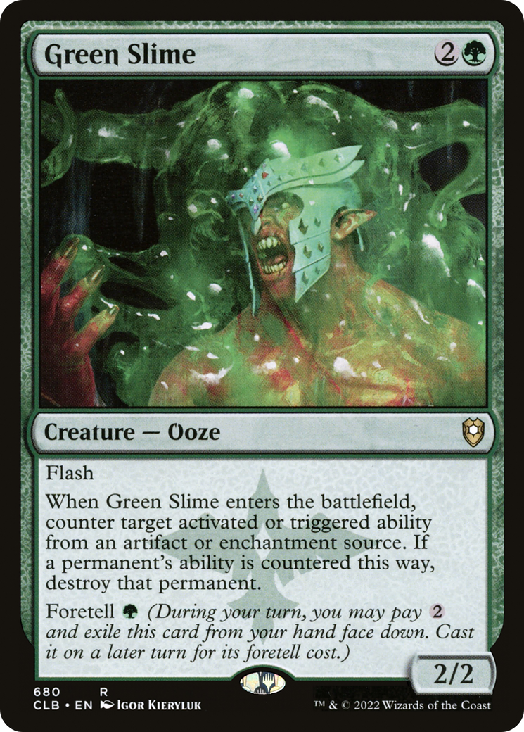 Green Slime (CLB-680)  - Commander Legends: Battle for Baldur's Gate