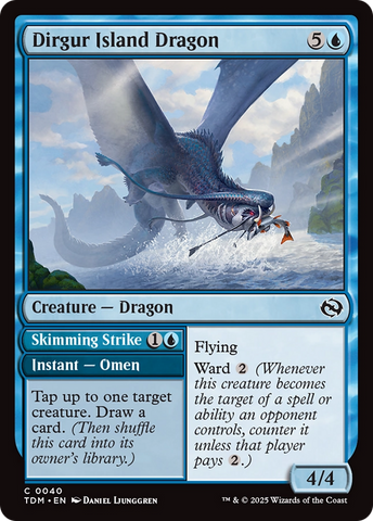 Dirgur Island Dragon (TDM-040) - Tarkir: Dragonstorm Foil