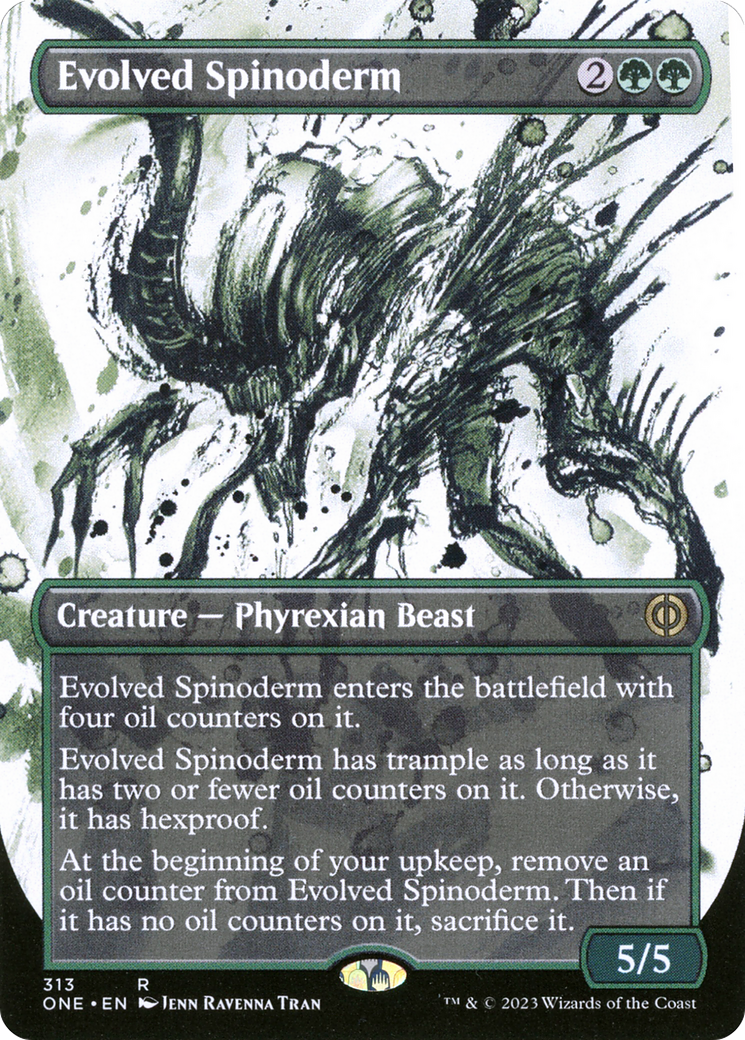 Evolved Spinoderm (Showcase) (ONE-313)  - Phyrexia: All Will Be One: (Showcase) (Borderless)