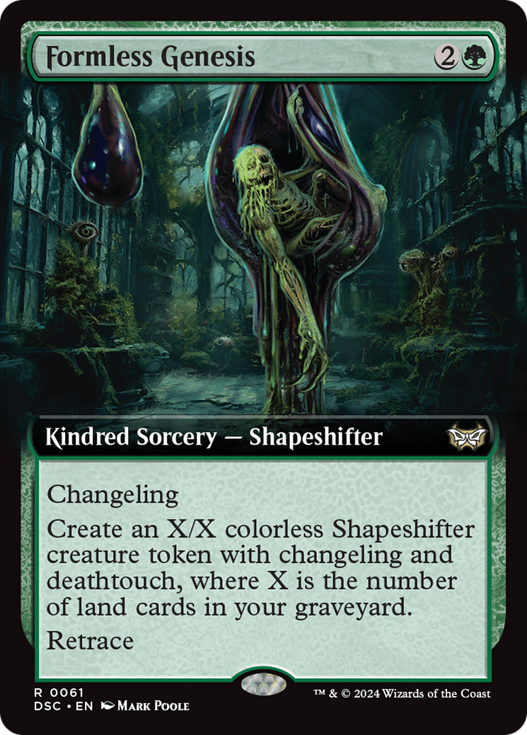 Formless Genesis (Extended Art) (DSC-061)  - Duskmourn: House of Horror Commander: (Extended Art)