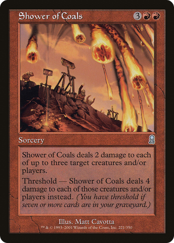 Shower of Coals (ODY-221)  Foil - Odyssey