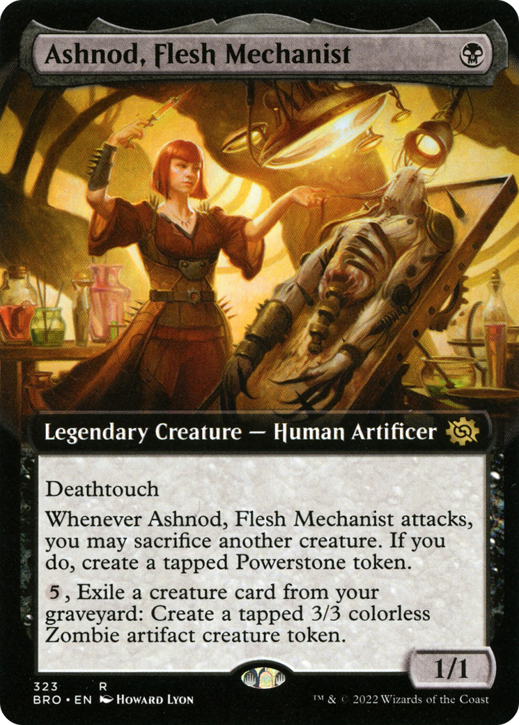 Ashnod, Flesh Mechanist (Extended Art) (BRO-323)  Foil - The Brothers' War: (Extended Art)