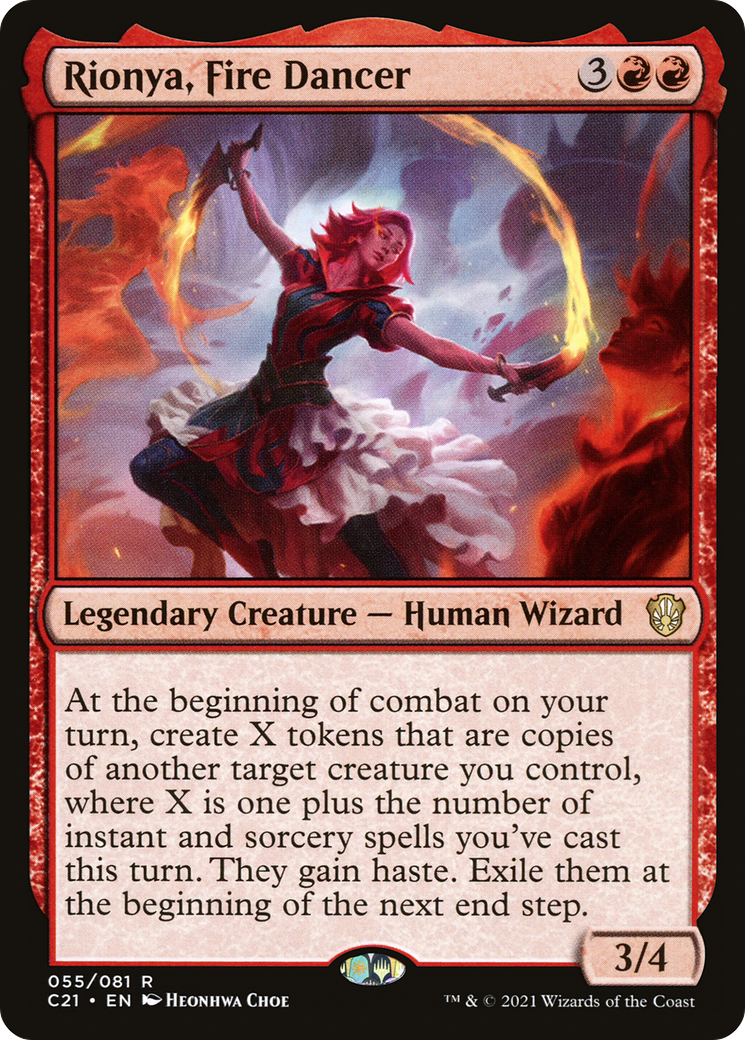 Rionya, Fire Dancer (C21-055)  - Commander 2021