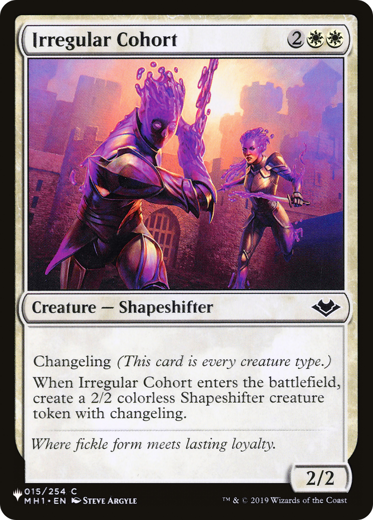 Irregular Cohort (LIST-MH1-15)  - The List