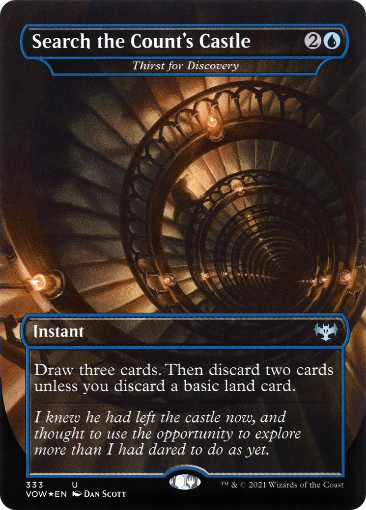 Search the Count's Castle - Thirst for Discovery (VOW-333)  - Innistrad: Crimson Vow / Search the Count's Castle (Borderless)