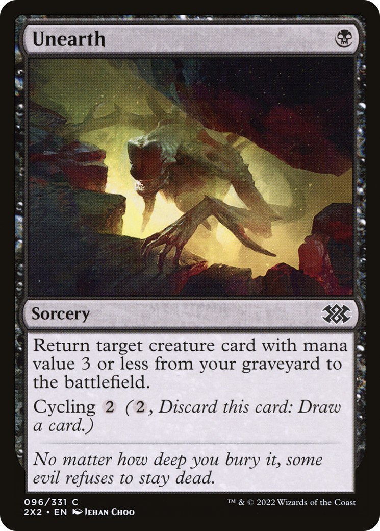 Unearth (2X2-096)  Foil - Double Masters 2022