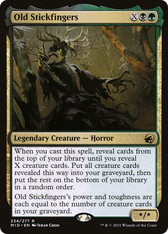 Old Stickfingers (MID-234)  Foil - Innistrad: Midnight Hunt